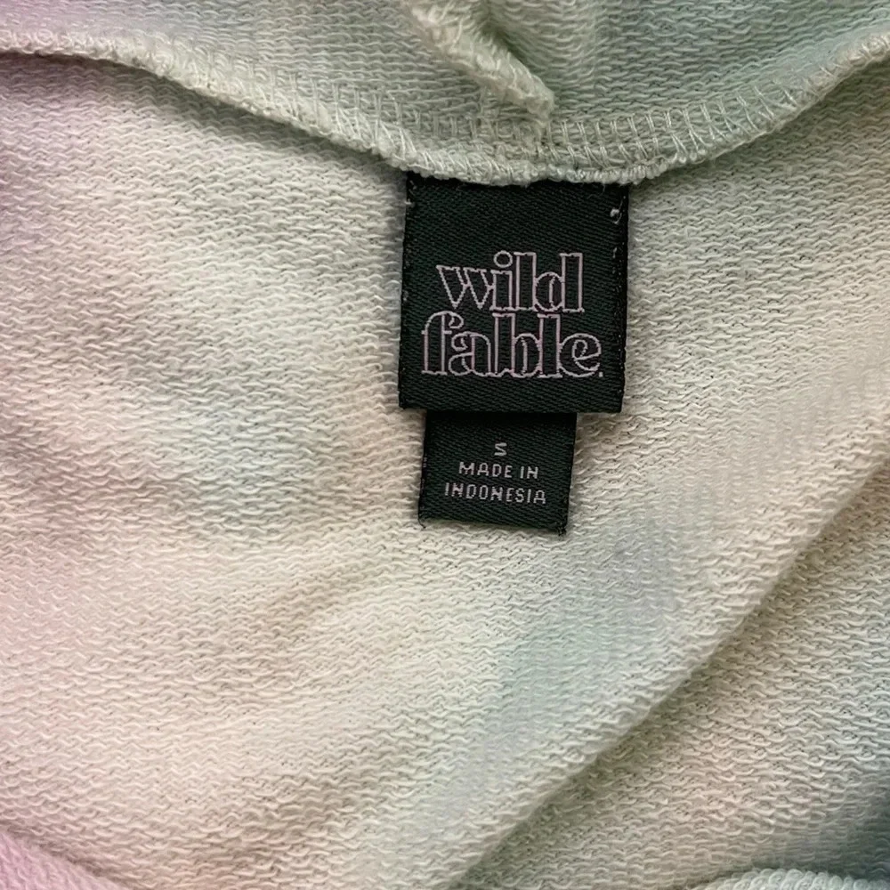 Women’s wild fable pastel colored tie dye hoodie sweatshirt size small - Picture 3 of 4